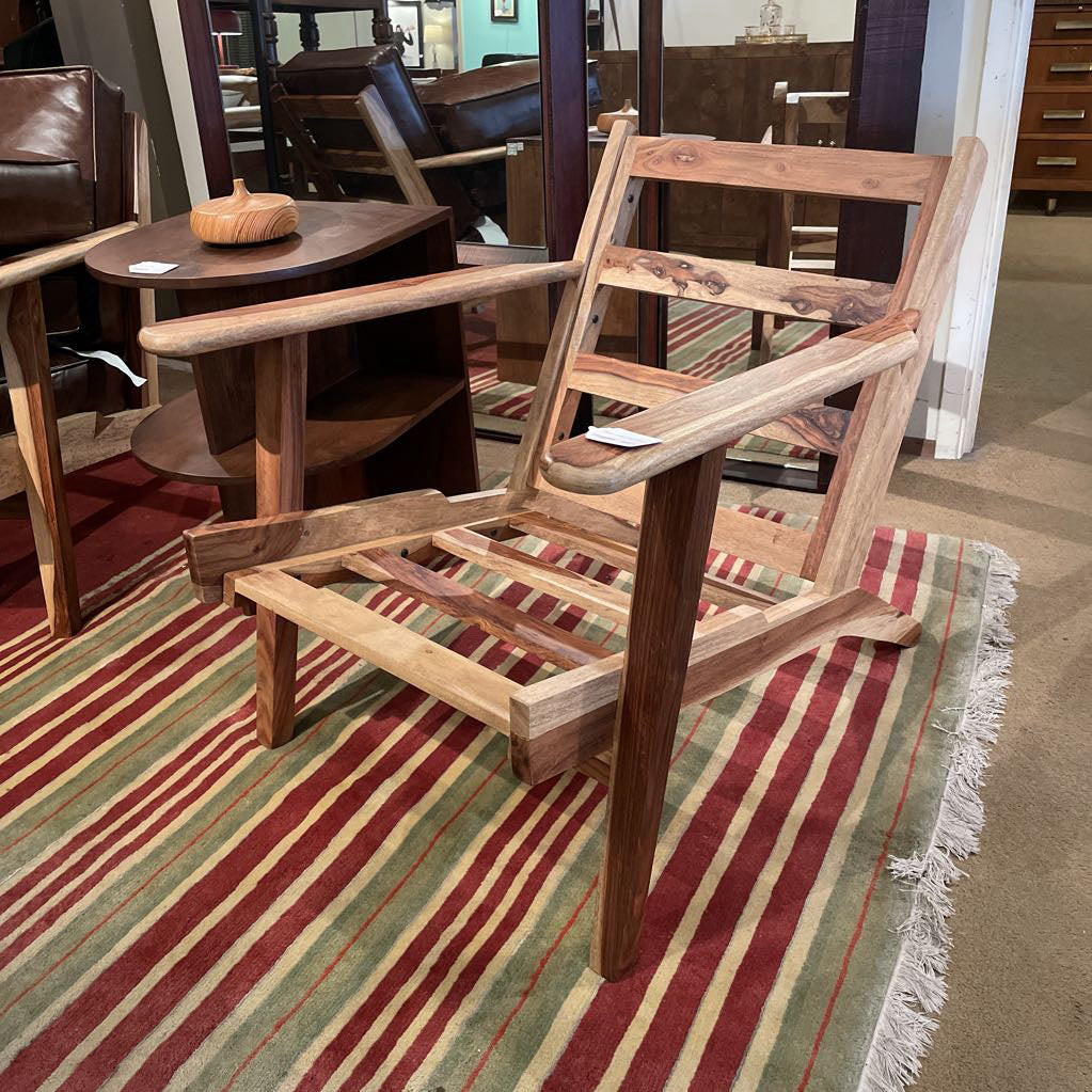 Marys Chestnut Leather Accent Chair