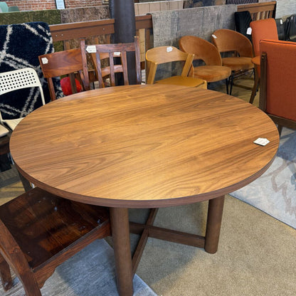 Walnut Round Dining Table