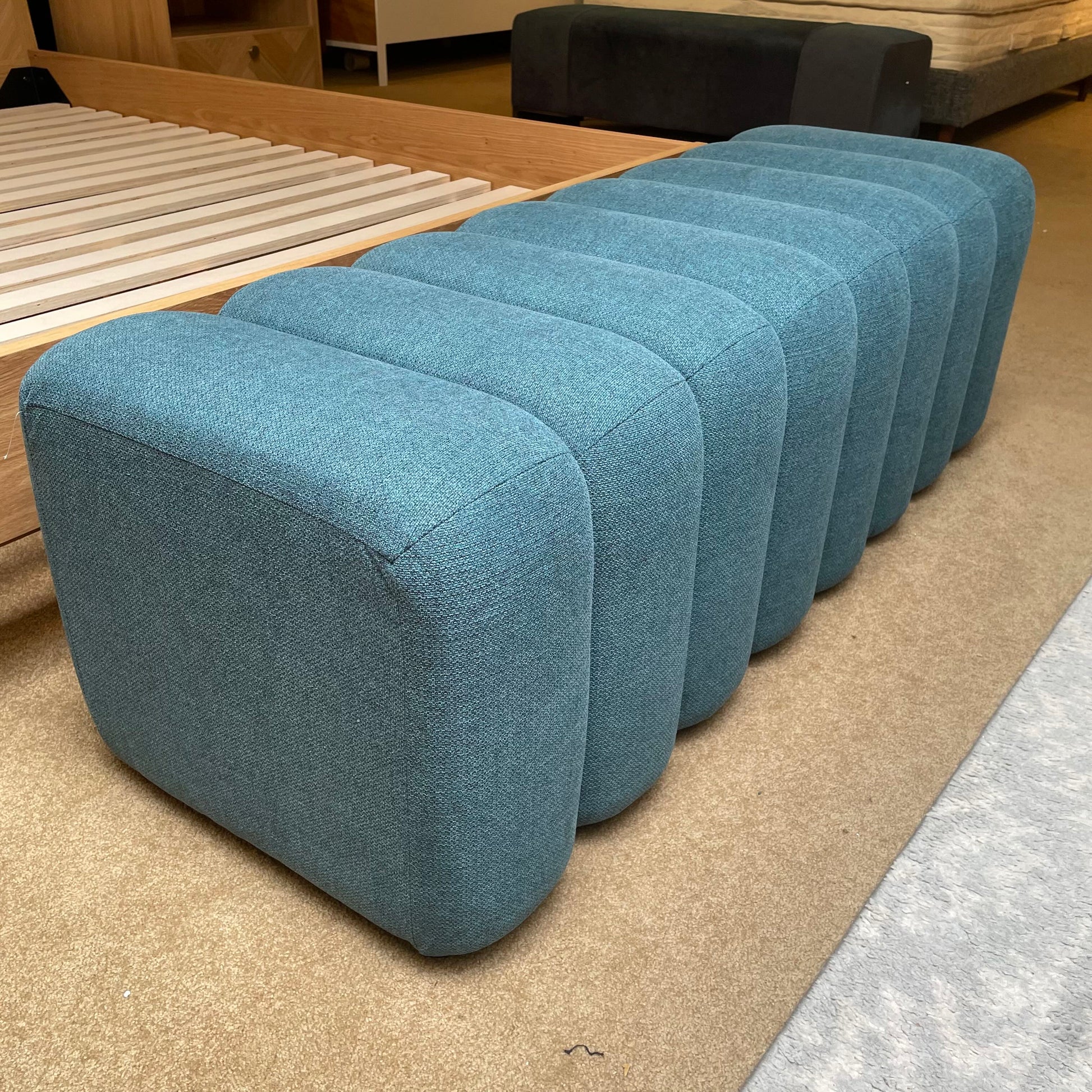 Peacock Blue Accent Bench C ACCENT BENCHES