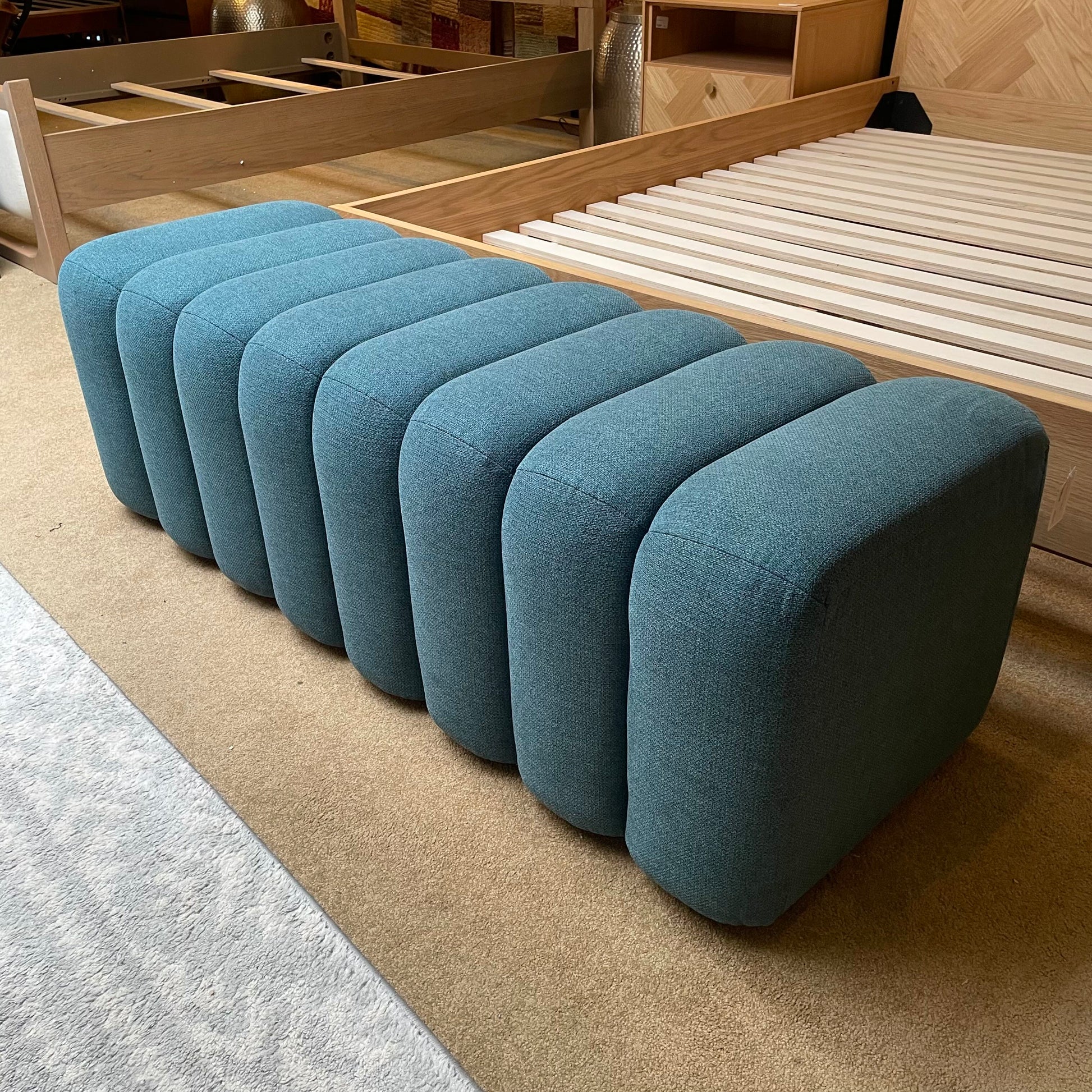 Peacock Blue Accent Bench C ACCENT BENCHES