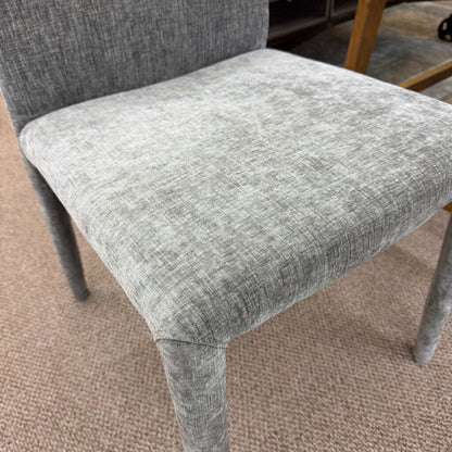 Fully Upholstered Pewter Dining Chair