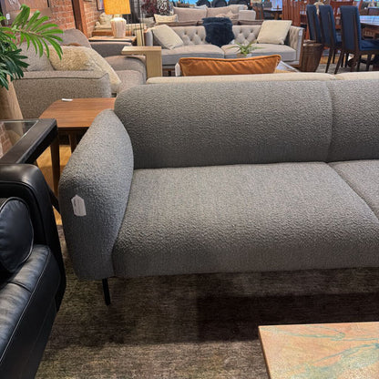 Grey Boucle Puff Sofa by Kardiel