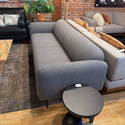 Grey Boucle Puff Sofa by Kardiel