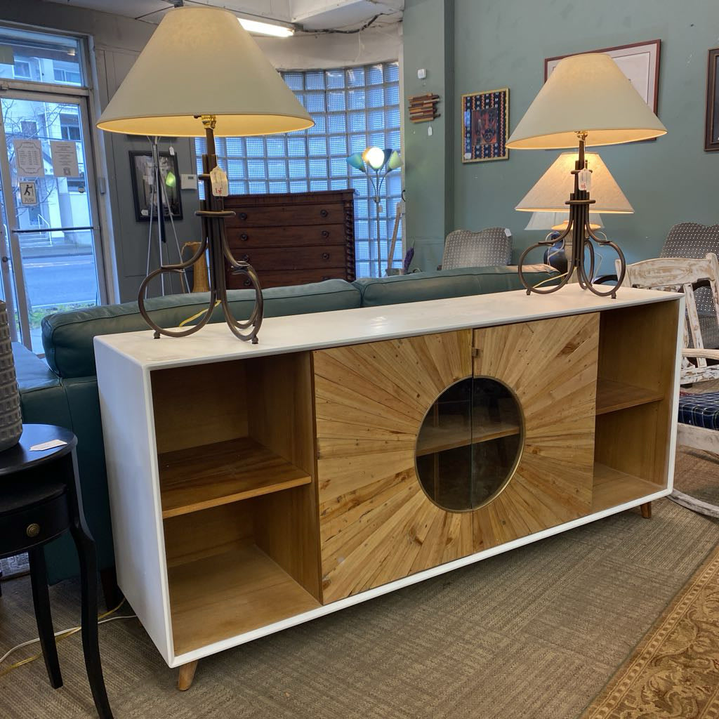 Wood Pattern Front Sideboard