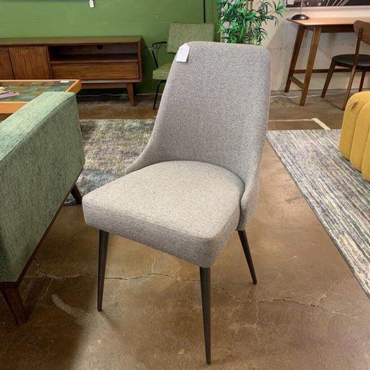 Grey Slim Leg Mod Dining Chair