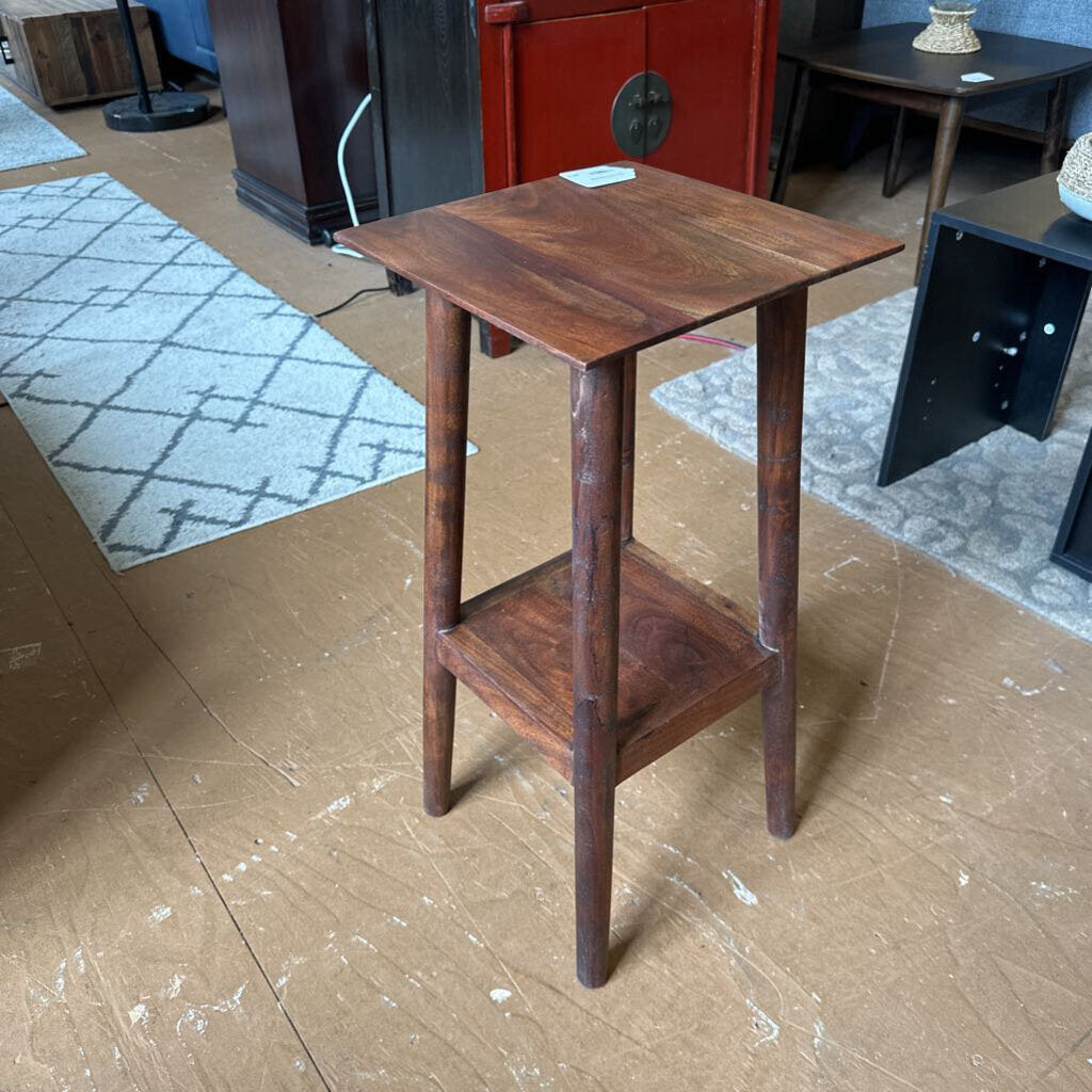 Dark Acacia Plant Stand