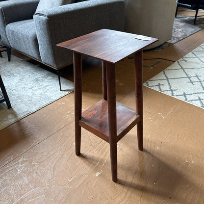 Dark Acacia Plant Stand C SIDE TABLES