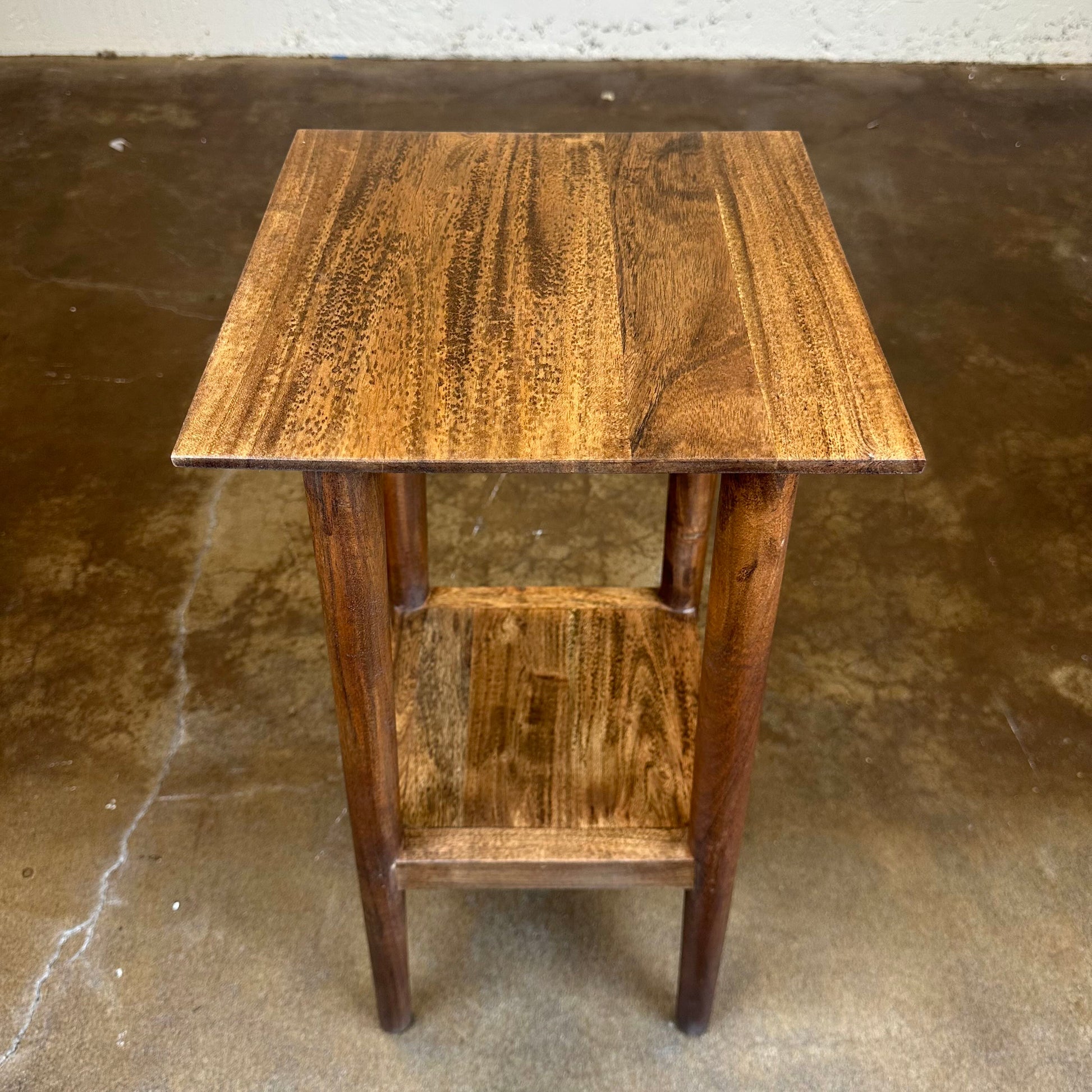 Dark Acacia Plant Stand C SIDE TABLES