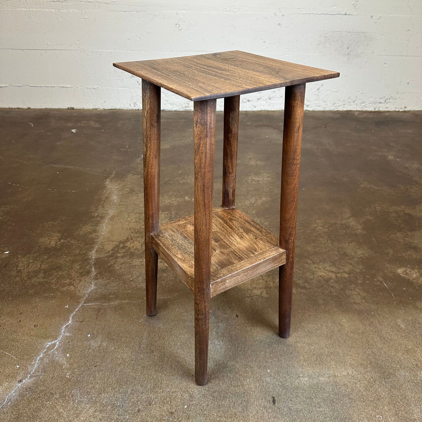 Dark Acacia Plant Stand C SIDE TABLES