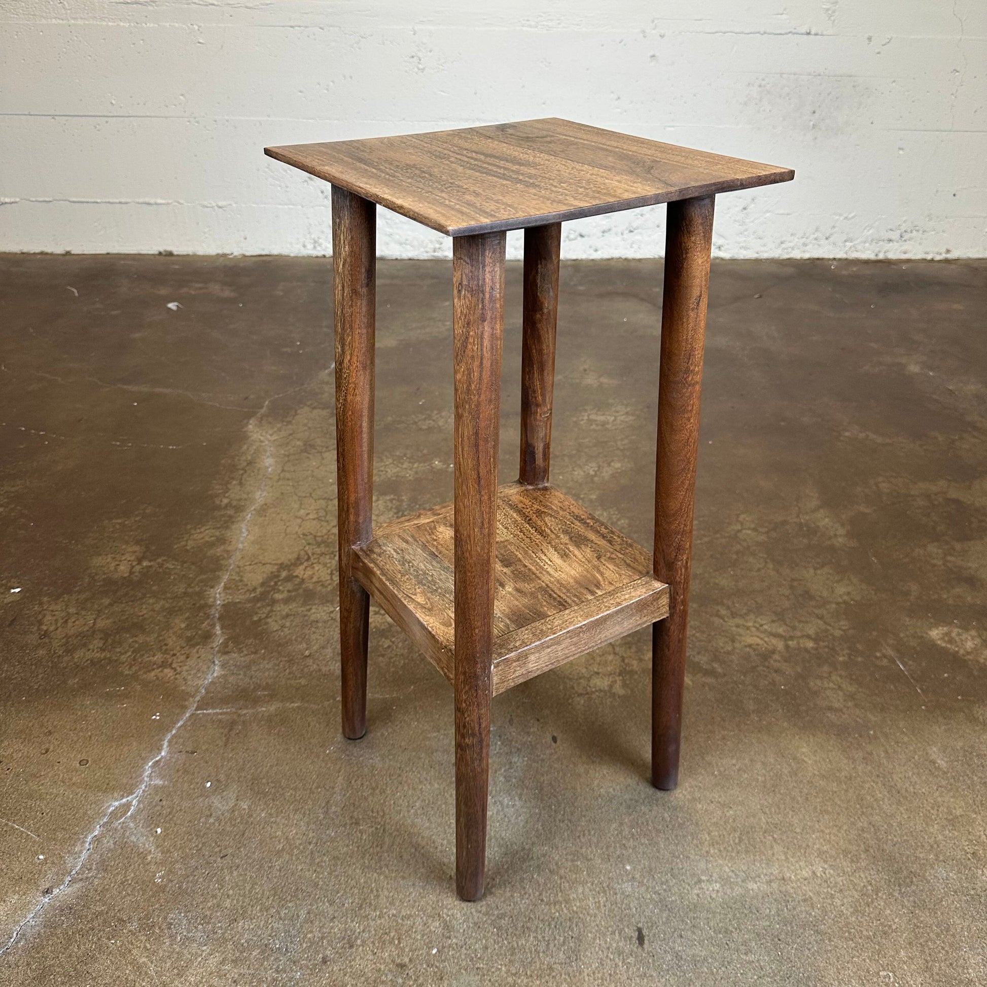 Dark Acacia Plant Stand C SIDE TABLES