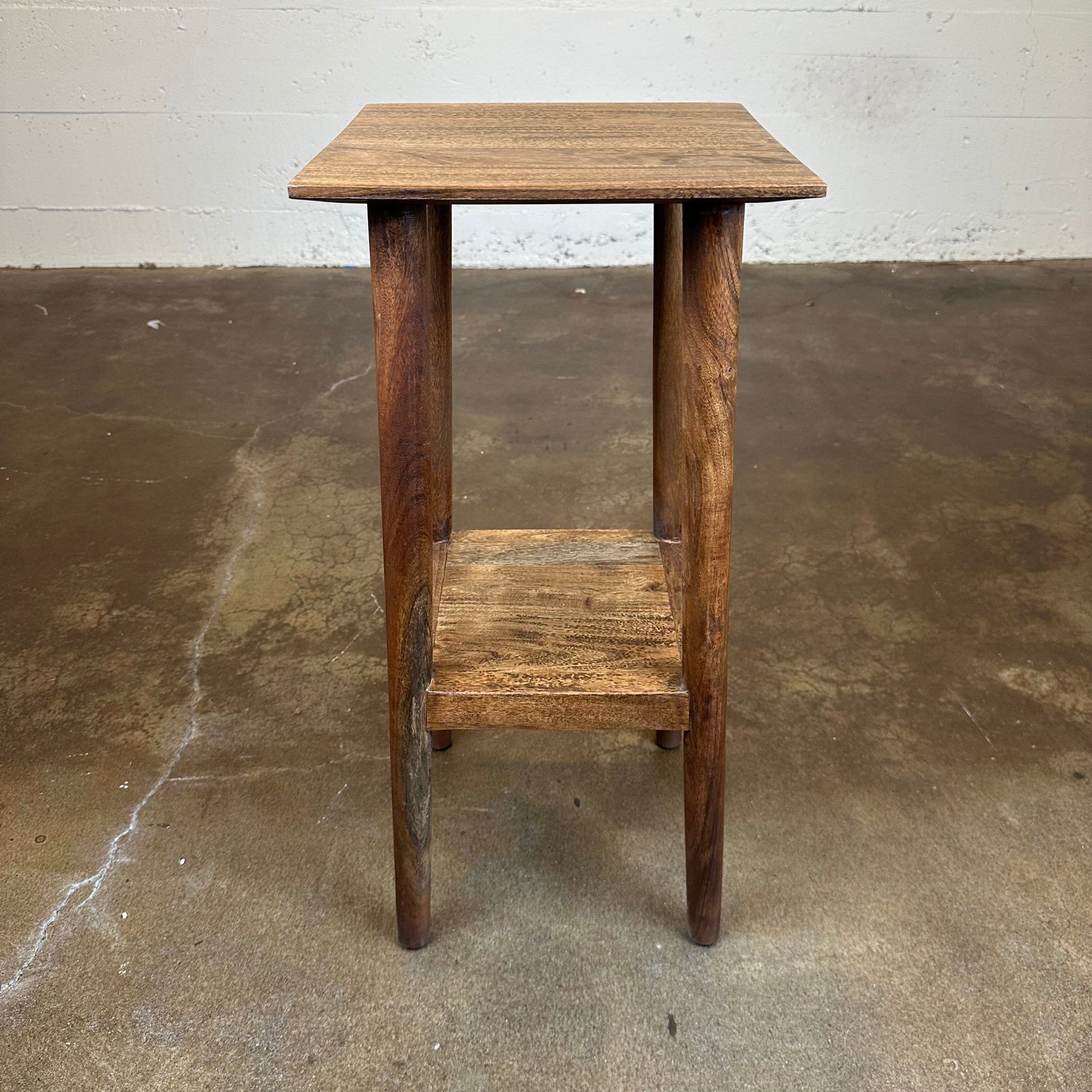 Dark Acacia Plant Stand C SIDE TABLES
