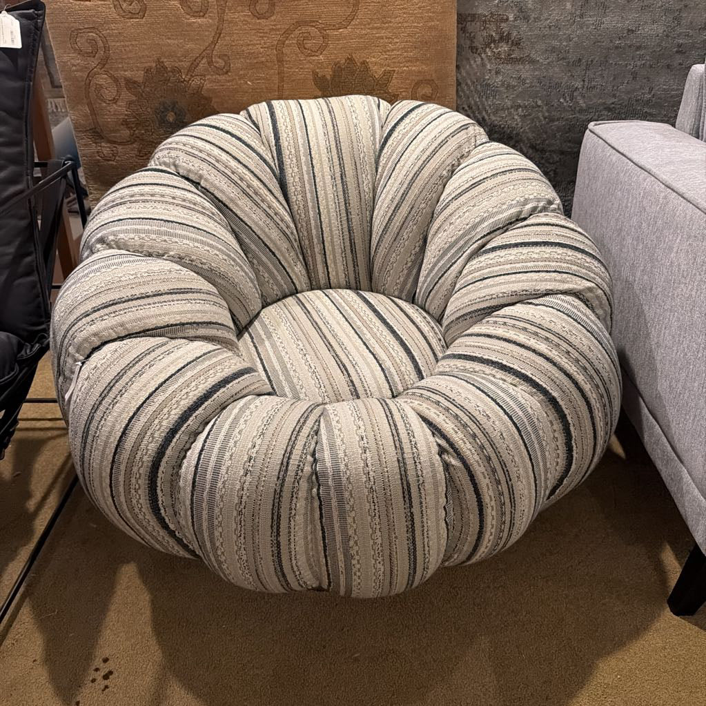 Striped Swivel Chair
