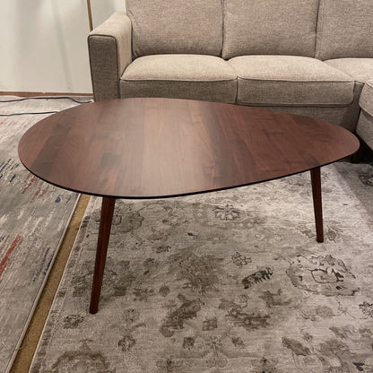 Walnut Teardrop Coffee Table