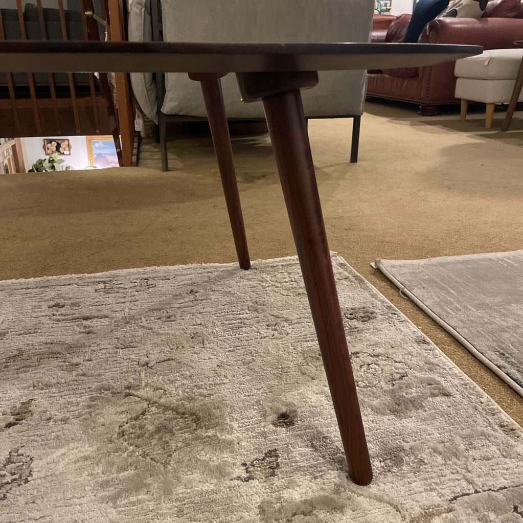 Walnut Teardrop Coffee Table