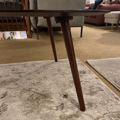 Walnut Teardrop Coffee Table