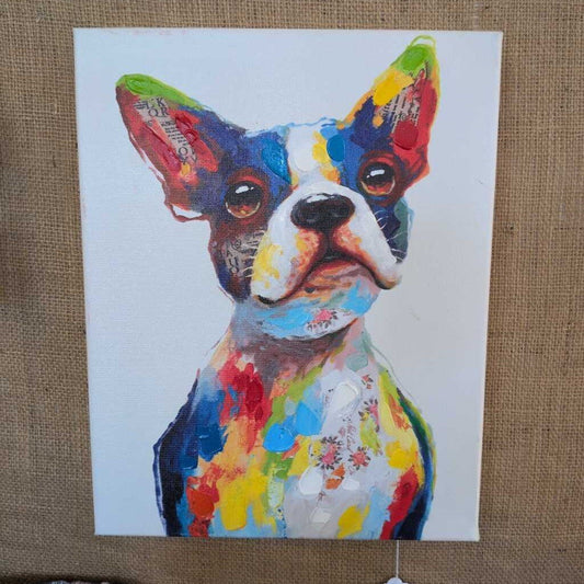 Colorful Bulldog Art