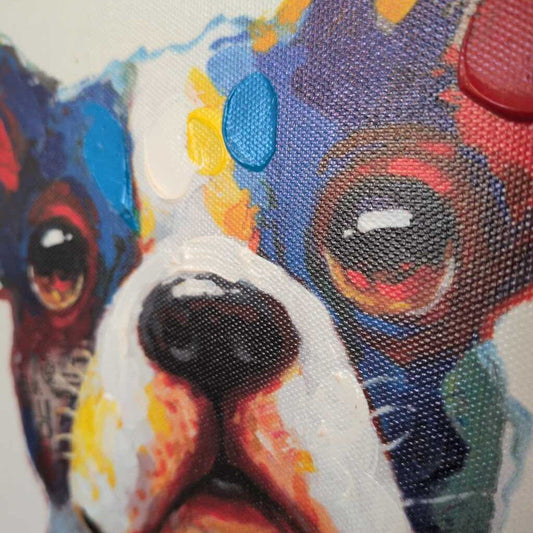 Colorful Bulldog Art