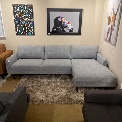 Egersund Pebble Grey RAF Chaise Sectional U SECTIONALS RAF