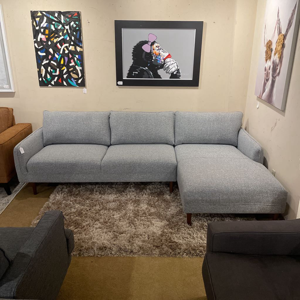 Egersund Pebble Grey RAF Chaise Sectional
