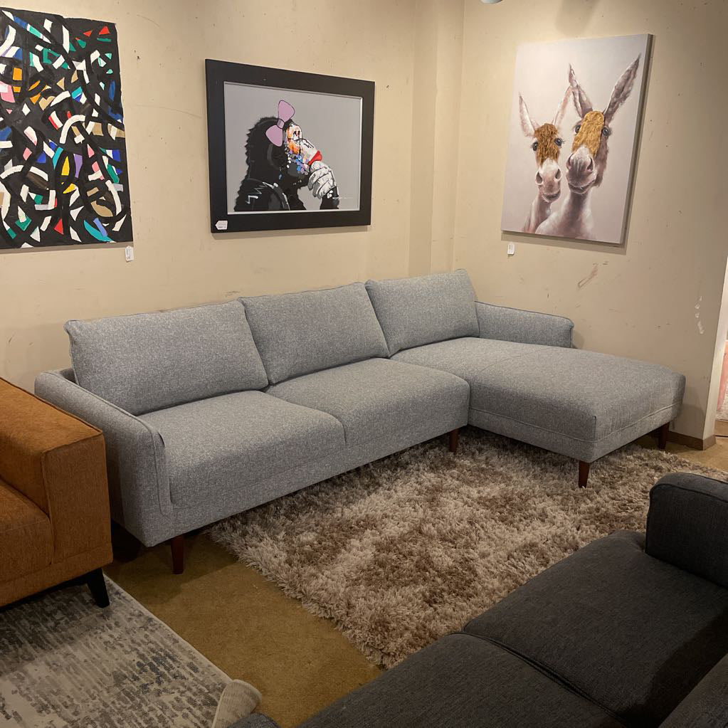 Egersund Pebble Grey RAF Chaise Sectional