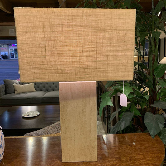 Stone Base Table Lamp