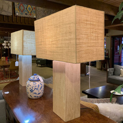 Stone Base Table Lamp