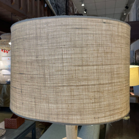 Natural Wood Turned Floor Lamp