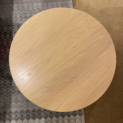 Round Oak Side Table C SIDE TABLES