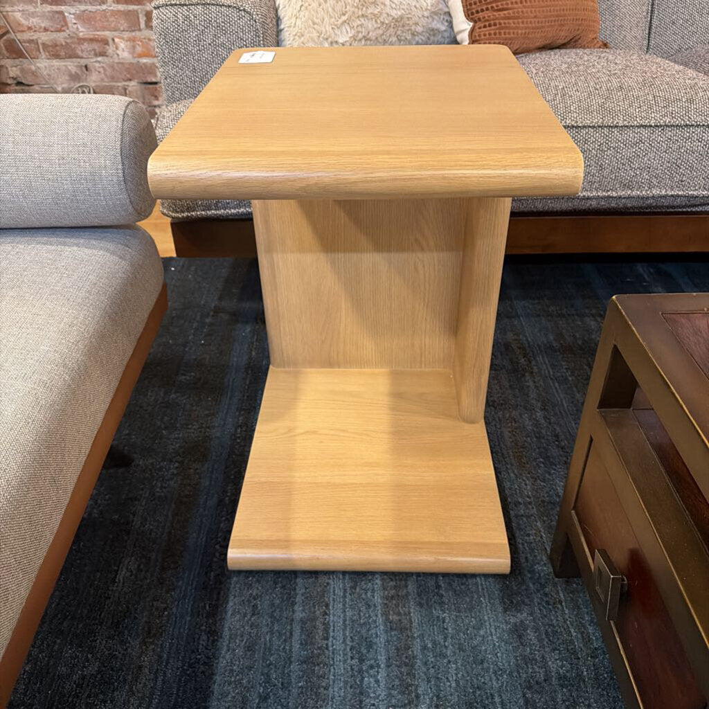White Oak "C" Table