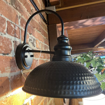 Black Dome Outdoor Sconce OUTDOOR