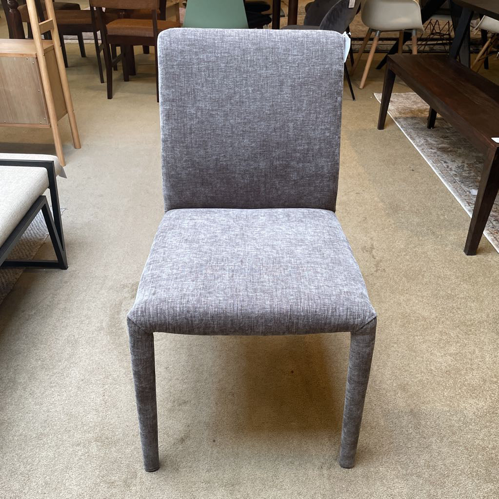 Fully Upholstered Pewter Dining Chair C DINING CHAIRS
