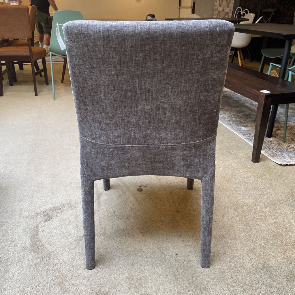 Fully Upholstered Pewter Dining Chair C DINING CHAIRS
