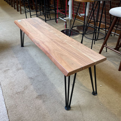 Natural Acacia Wood Bench C DINING BENCHES