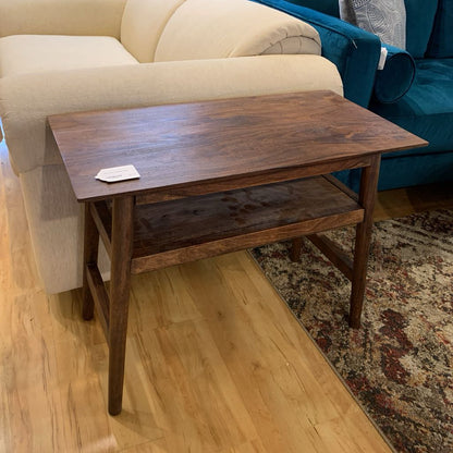 Dark Acacia Recliner Table C SIDE TABLES