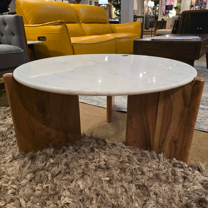 Marble Top Round Coffee Table