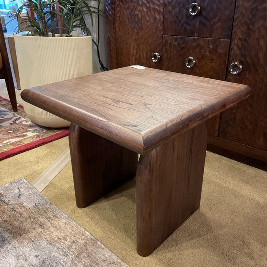Wooden Arched Base Side Table