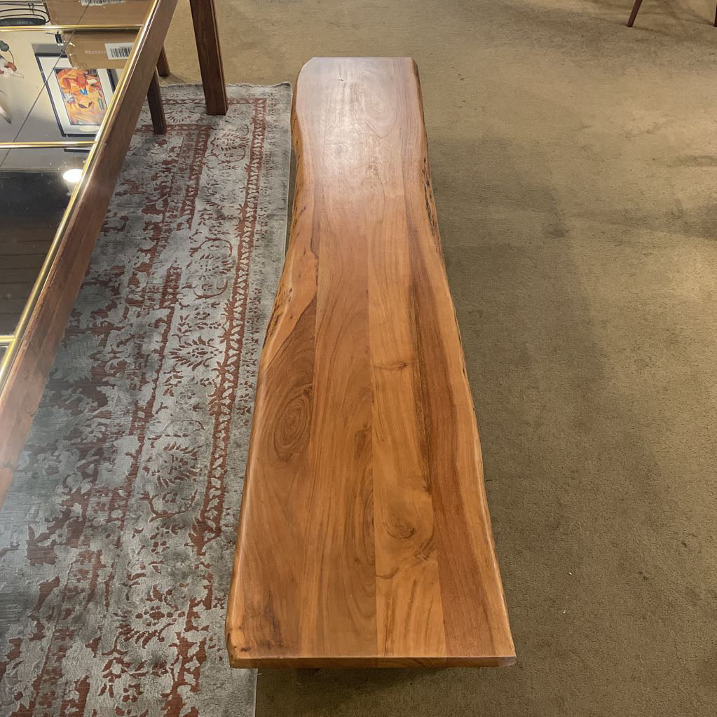 Live Edge Trestle Bench 73" C DINING BENCHES
