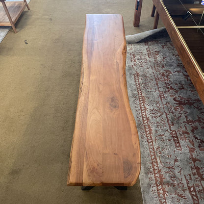 Live Edge Trestle Bench 73" C DINING BENCHES