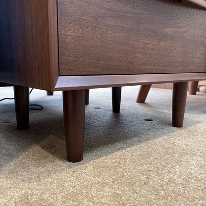 Walnut Two Drawer Nightstand C NIGHTSTANDS
