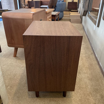 Walnut Two Drawer Nightstand C NIGHTSTANDS
