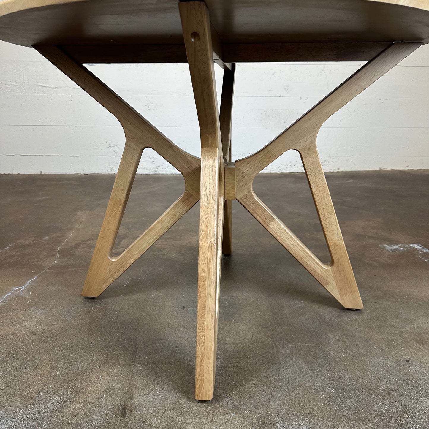 Natural Round Dining Table