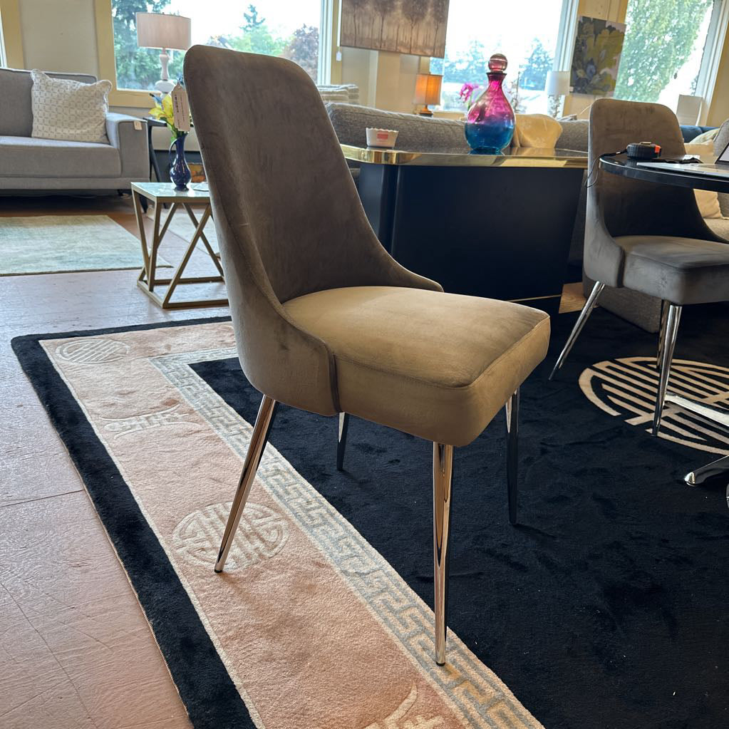 Loden Chrome Dining Chair C DINING CHAIRS