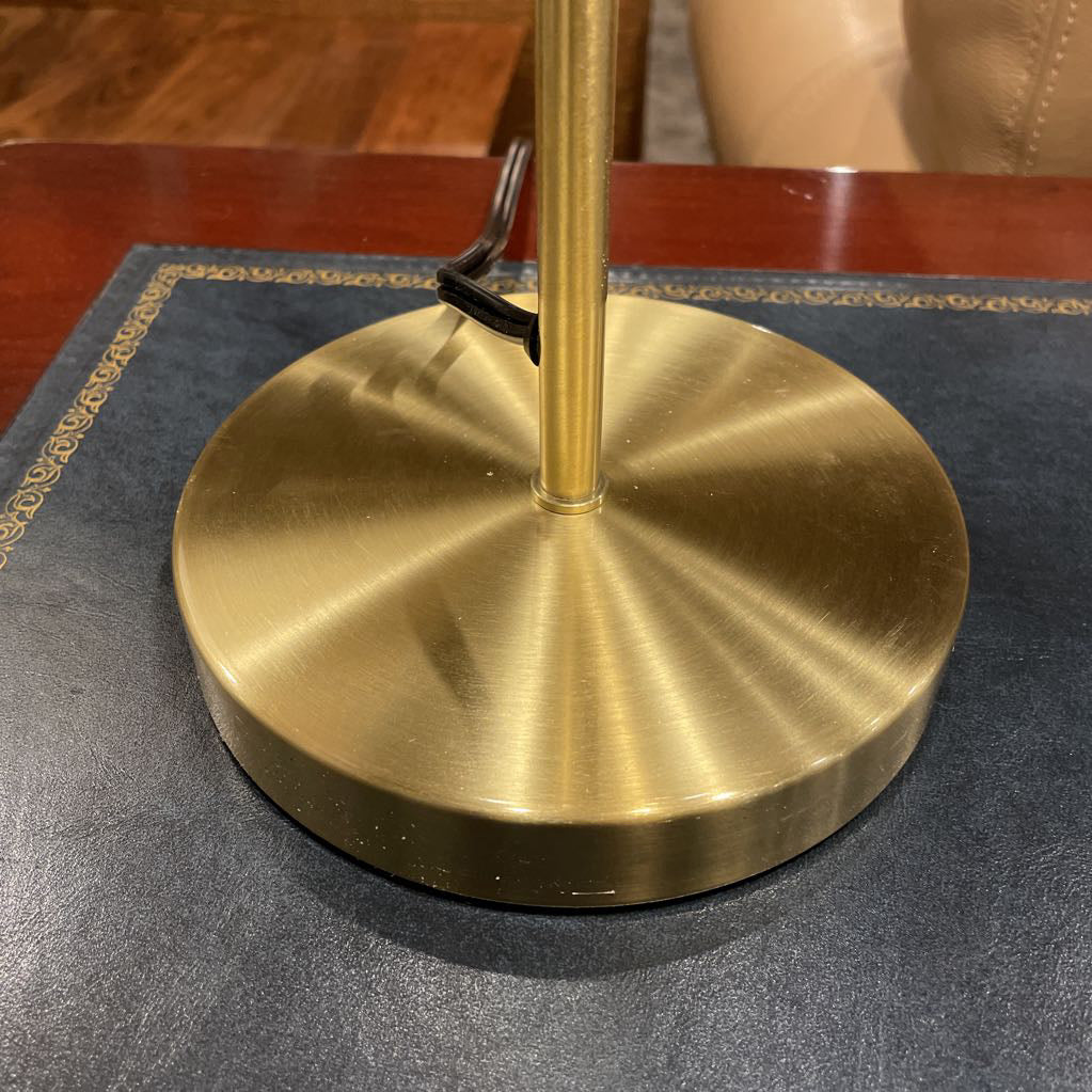 Gold Finish Pipe Table Lamp