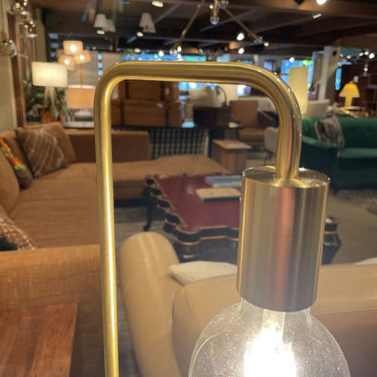 Gold Finish Pipe Table Lamp