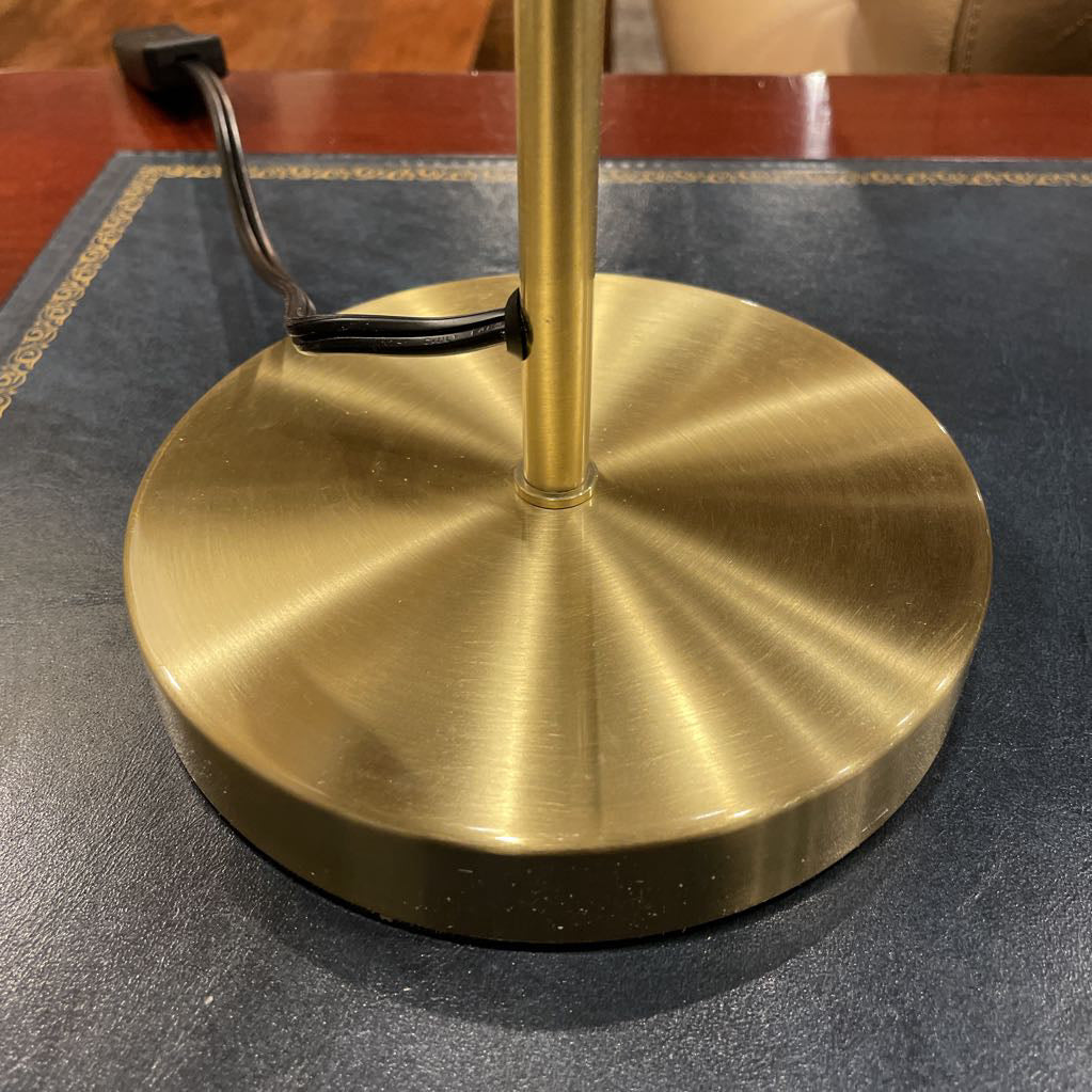 Gold Finish Pipe Table Lamp
