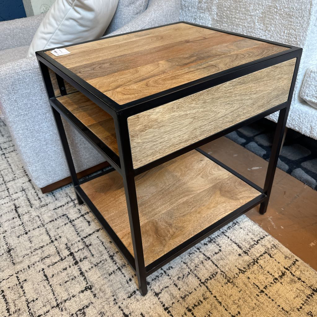 Industrial End Table