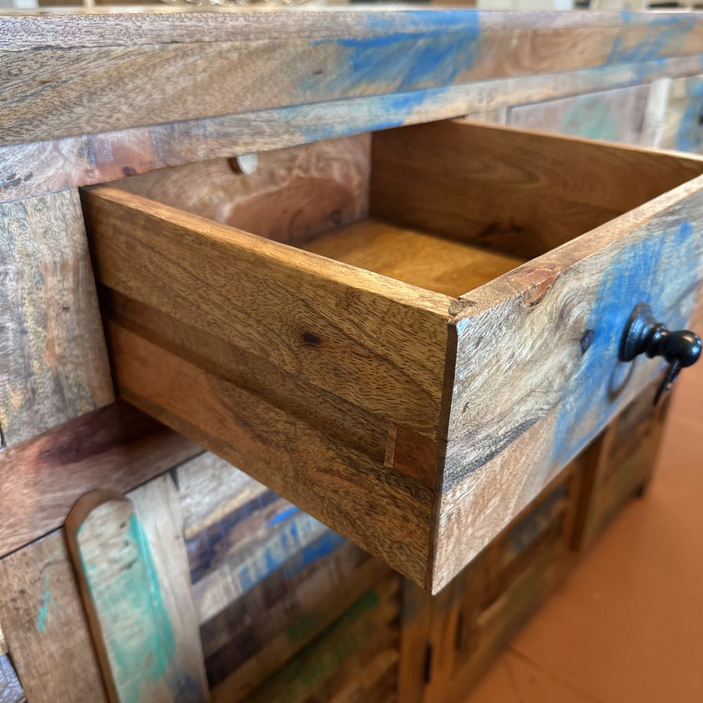 Distressed Shutter Sideboard