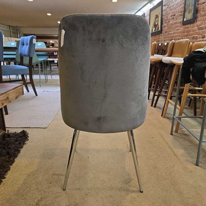 Loden Chrome Dining Chair C DINING CHAIRS