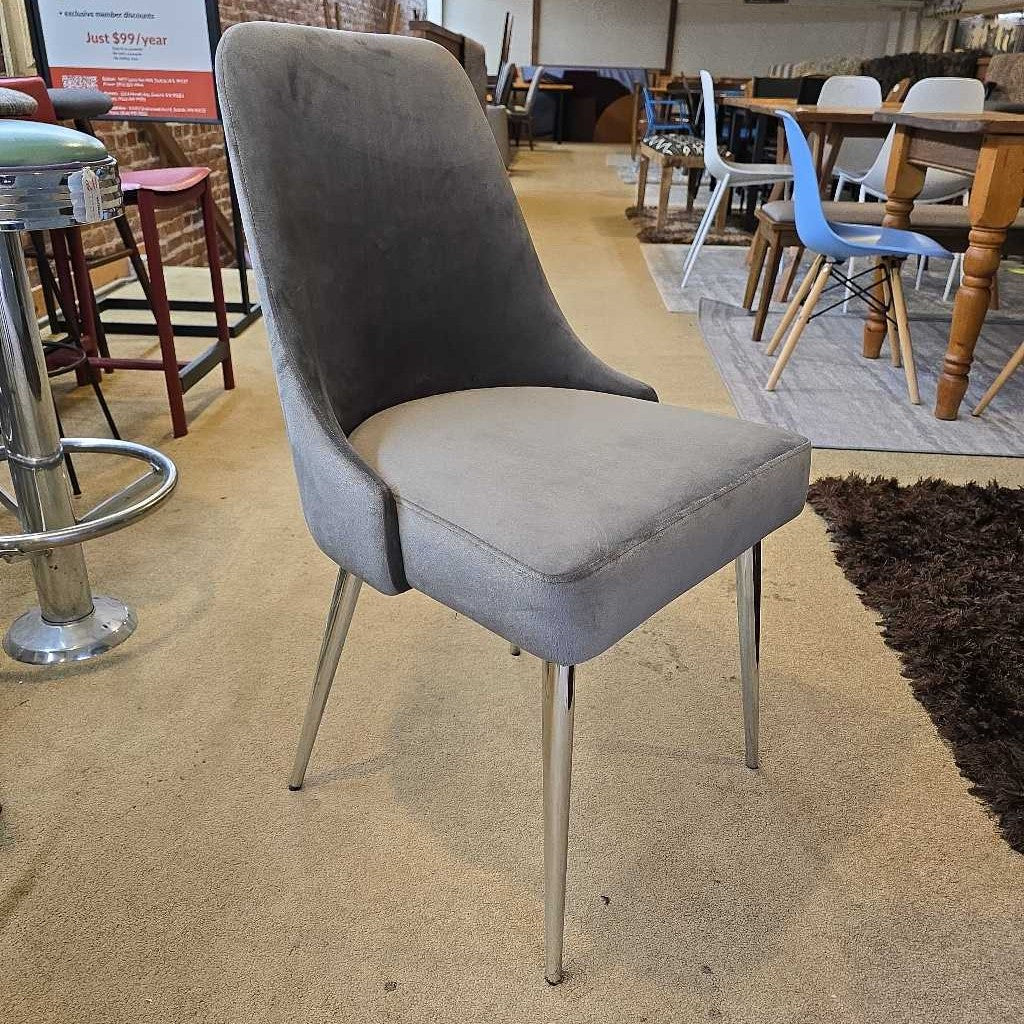 Loden Chrome Dining Chair C DINING CHAIRS