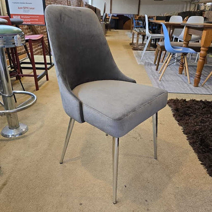Loden Chrome Dining Chair C DINING CHAIRS